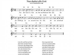 GL 405 Nun danket alle Gott