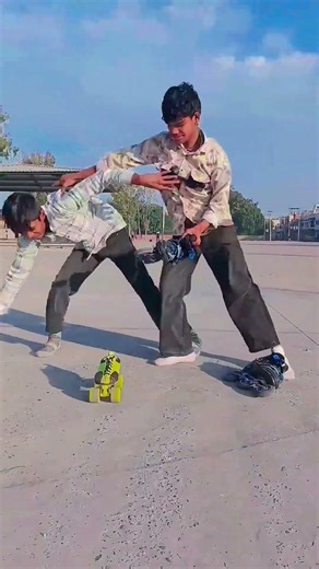 I CHEATED at Inline Skating with My Friend!🛼😭 #inlineskating #inlineskate #viralshorts #ytshorts