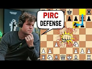 Magnus Carlsen Shows How to Completely Beat the Pirc Defense!
