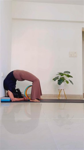 Viparita Dandasana (Inverted Staff Pose) with Blocks, Wheel & Wall Support | Deep Backbend Practice
