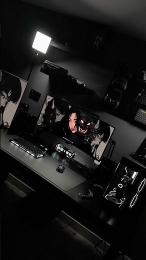 Wait... Is this his 9 to 5 setup?? #desksetup #gamingroom #deskgoals #setupinspiration