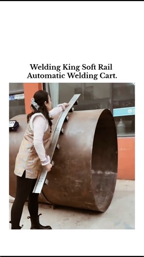 CRAZY TRENDS on Instagram: "The post features a demonstration of the Welding King Soft Rail Automatic Welding Cart, a Chinese-manufactured tool using flexible magnetic tracks for seamless automated circumferential welding on large pipes, as shown in a 21-second video of a welder setting up and operating it. Shared by Rwandan agronomist Jacques Muhirwa, who frequently posts engineering innovations, the video has garnered over 1.9 million views and 1,900 likes within hours, sparking praise for its