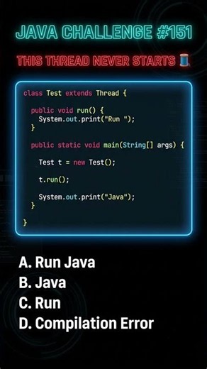 Java Thread Trick Most Developers Miss 🧵
