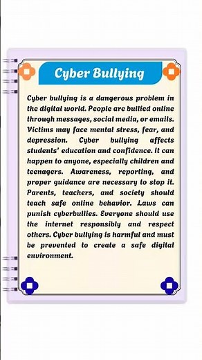 🔴Essay On Cyber Bullying | Essay On Importance Of Preventing Cyber Bullying