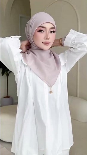Cara Pakai Hijab Segi Empat Simple dan Modis | hijab segi empat simple | tutorial hijab modis #hijab