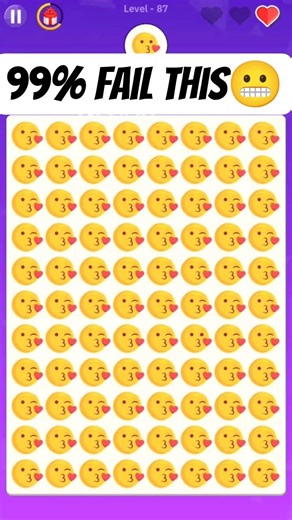 😱 Almost Everyone Fails This Emoji Puzzle! Can You Spot the Odd One? 💋🔥#shorts