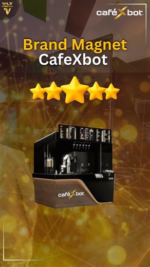 VLT Robotic Barista Cafe Kiosks on Instagram: "CaféXbot isn’t just a robotic café — it’s a full branding machine. From the body wrap to the screens to the cups in your customer’s hand, every surface becomes your advertising space. Full wraps. Custom stickers. Dynamic screen content. Even branded cups that turn every drink into a moving promo. Whether it’s a corporate event, product launch, trade show, or festive season, CafeXbot transforms to match your identity in minutes. Built with three disp