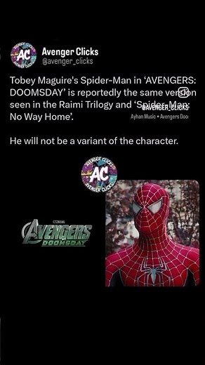 Tobey Maguire’s original Spider-Man returns for Avengers Doomsday!🕸️❤️‍🔥#SpiderMan #AvengersDoomsday