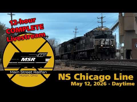 May 12, 2026 #1 - Huron, Ohio, USA | LIVE Train Camera