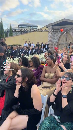 A Marriage Ceremony between a Nigerian bride and a Jewish groom has stirred widespread reactions