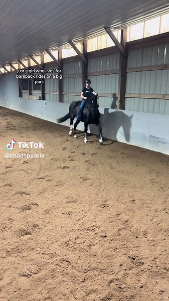 Just a Girl Who Loves Bareback Riding on Her Pony