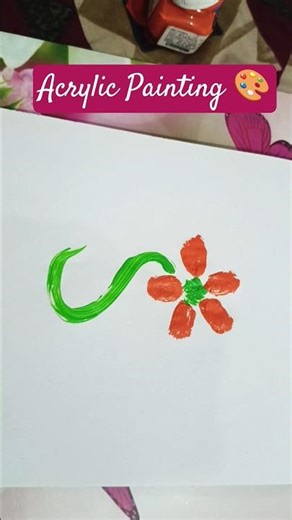 OMG!😱One stroke technique😍💕#flowerpainting​#acrylicpainting​ #drawing​#shortsvideo​#onestrokeflowers