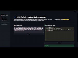 Q-SOLV: Solve Math with Qwen-coder