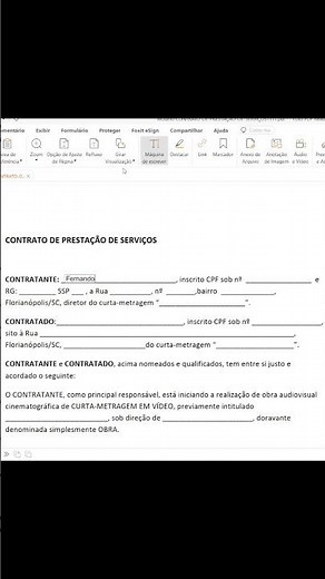 Como escrever em PDF usando o FoxIT pdf reader #SHORTS