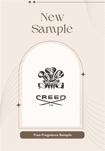 Creed Fragrance Sample! Make sure to interact with @creedfragrance on instagram to have a chance to get the free sample ad! 🌟🌟🌟 #sampletok #freesamples #samplead #perfume #productreview