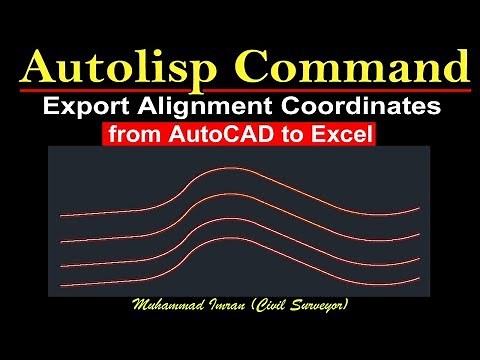 Export Coordinates from AutoCAD to Excel |Autolisp Command