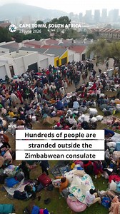 Hundreds of people waiting outside the Zimbabwean Consulate in Cape Town faced a cold night on Saturday. While transport has been arranged for some, hundreds of others, including women and children, may have to sleep outside as a cold front approaches. Cold and heavy rain are expected in Cape Town on Sunday. On Saturday afternoon, suitcases and bags were being wrapped in cling film to protect them from the rain. Read the full article on groundup.org.za #LinkInBio 📰 Matthew Hirsch 📸 Ashraf Hend