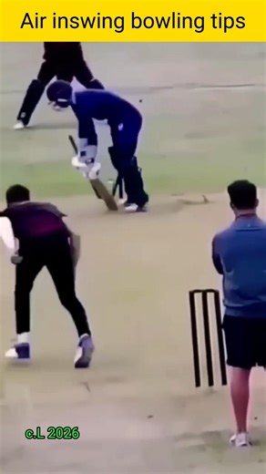 Air inswing bowling tips tanisha ball tips #cricket #shorts