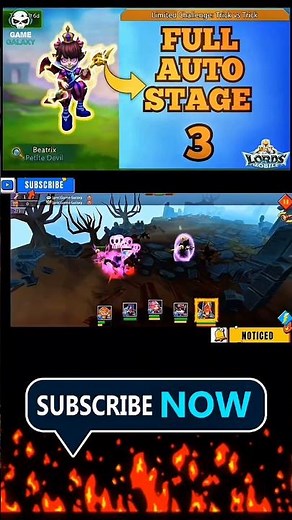 Lords mobile limited challenge trick vs trick stage 3 fully auto|petite devil stage 3 fully auto