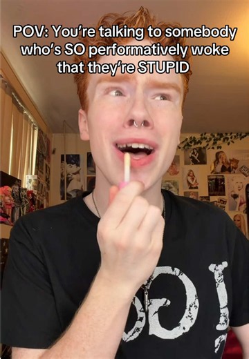 People like this genuinely do ZERO research and just make insane claims #gay #joke #woke #relatable #lgbt