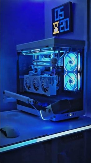 Ultimatives Gaming & Workstation Setup 2026 | Modernes PC‑Setup mit LED‑Beleuchtung #pcbuild #rtx