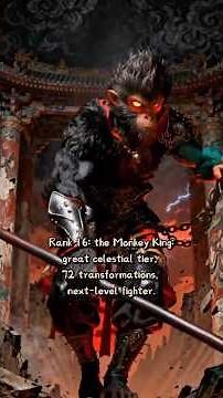 The Power Ranking Of Legendary Gods From Ancient Chinese Mythology.