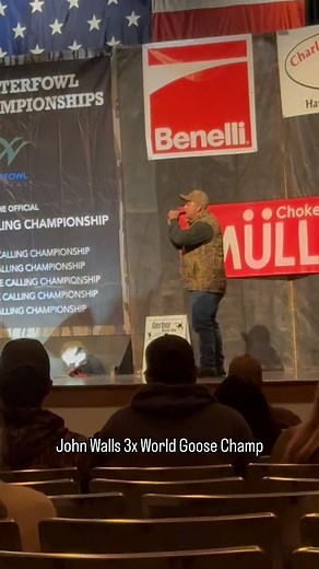 Congrats @johnwalls88 on winning your 3rd World Goose Calling Championship, it was awesome to witness! With a third-and final-win, Walls joins an elite group of names that includes Keith McGowan, Sean Mann, Tim Grounds, and Robbie Iverson. Three-time winners can no longer participate in the world goose but can call in the Champion of Champions, which is held every five years. | Dabbling Duck Co.