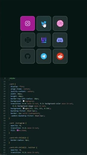 1 Hover = 9 Animations 🤯| Creative CSS Trick#ytshorts #javascriptfree#shorts#animation #hovereffect