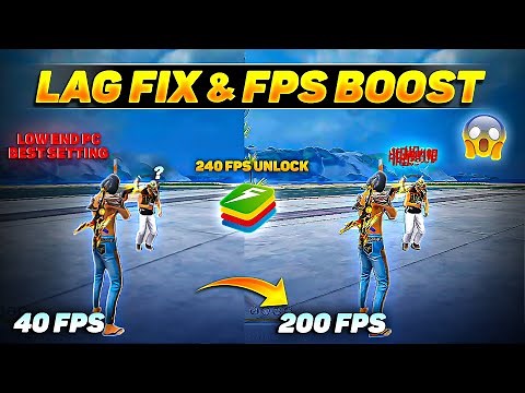 Bluestacks Free Fire Lag fix in Low End PC | Get 200+ FPS | Bluestacks 5 Lag Fix | Boost FPS🔥💻