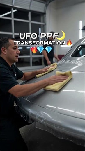 UFO PPF Installation 😳🛸🔥 | Alien Paint Protection by DSP TINTS #shorts