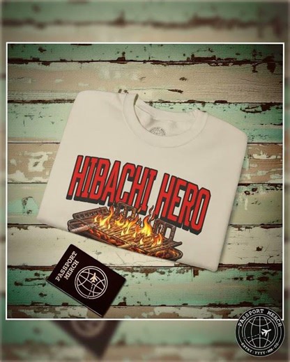 Hibachi Hero, Hawaii Crewneck