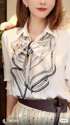 How to Tie a Scarf Like a Chic Fashion Pro! #fashion #ootd #chicstyle #accessorie #scarf #viral
