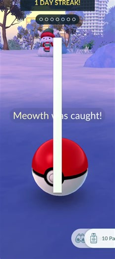 Caught unique shiny meowth #meowth #pokemon #pokemongo #pokémon