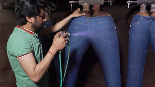 Exploring the jeans manufacturing process and the production of millions of pairs