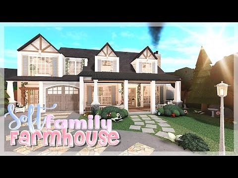 Soft Family Farmhouse | Bloxburg Speed Build