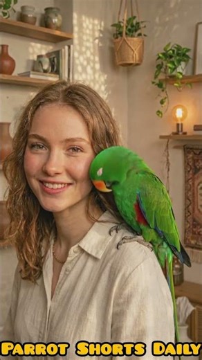Live🔴 Elegant Green Parrot Scene 🌿 #Shortseclectus#greenparrot #aestheticvideo