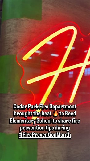 31 reactions · 3 comments | Cedar Park Fire Department shares fire prevention tips during #FirePreventionMonth at Reed Elementary School! 璘 | City of Cedar Park, Texas | Facebook