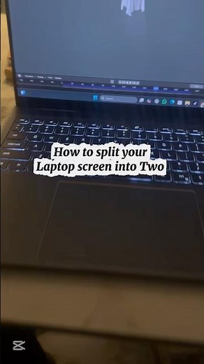 How to split your laptop screen into two / #laptop #windows #computereducation #tech #techtricks