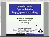 What is Spoken Tutorial 12min in English