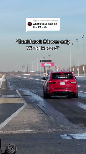 Trackhawk Blower Only World Record 1/4 Mile Time