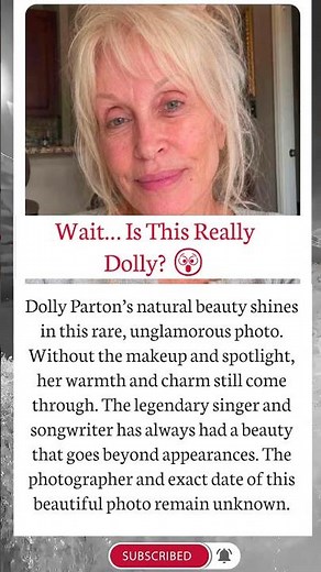 Dolly Parton Without Glamour 😲 | Rare Photo