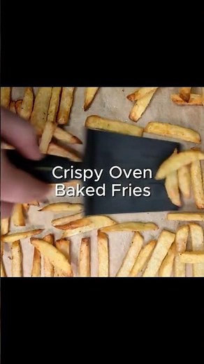 The Secret To Crispy Oven Fries Without the Hassle 🍟 | No Soak • No Air Fryer #recipe #fries #potato