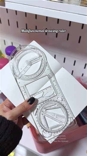 Multifunctional Drawing Ruler - Rotatable Precise Drafting Tool