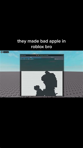 bad apple in roblox??😭