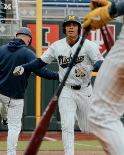 The 35th of his career! Mitch Voit is now tied with Coley Crank in third place in career home runs! #GoBlue | Michigan Baseball