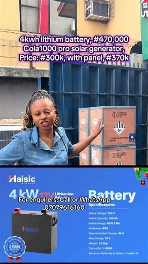 Affordable Solar Generators and Lithium Batteries in Lagos