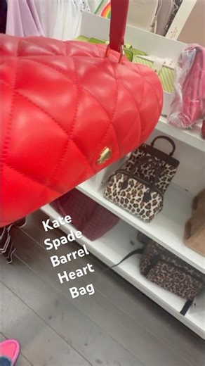 KATE SPADE Heart Barrel Quilted Bag KATE SPADE OUTLET #katespade #katespadebag #shopwithme