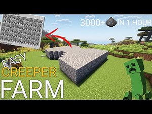 Minecraft Creeper Farm 1.20+ | 3000+ Per Hour Gunpowder Java Edition Farm.#gaming #video