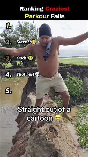 RANKING THE CRAZIEST PARKOUR FAILS