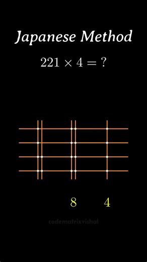 📏 Using Japanese method solution of multiplication questions #japanese #math #mathmatics #maths